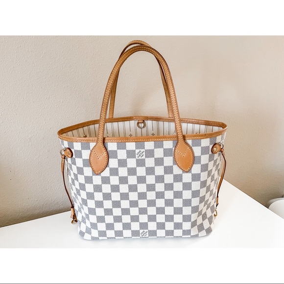 💰SOLD💰Louis Vuitton Damier Azure Neverfull PM - Picture 1 of 12